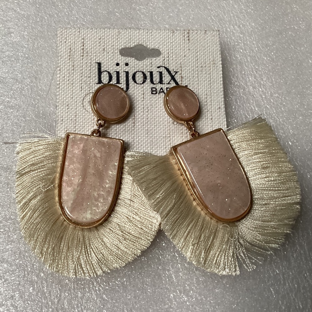 Bijoux Bar Large Drop Earrings New With Tag